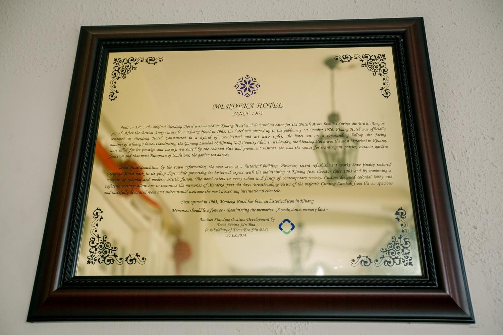 Merdeka Hotel Kluang Dış mekan fotoğraf
